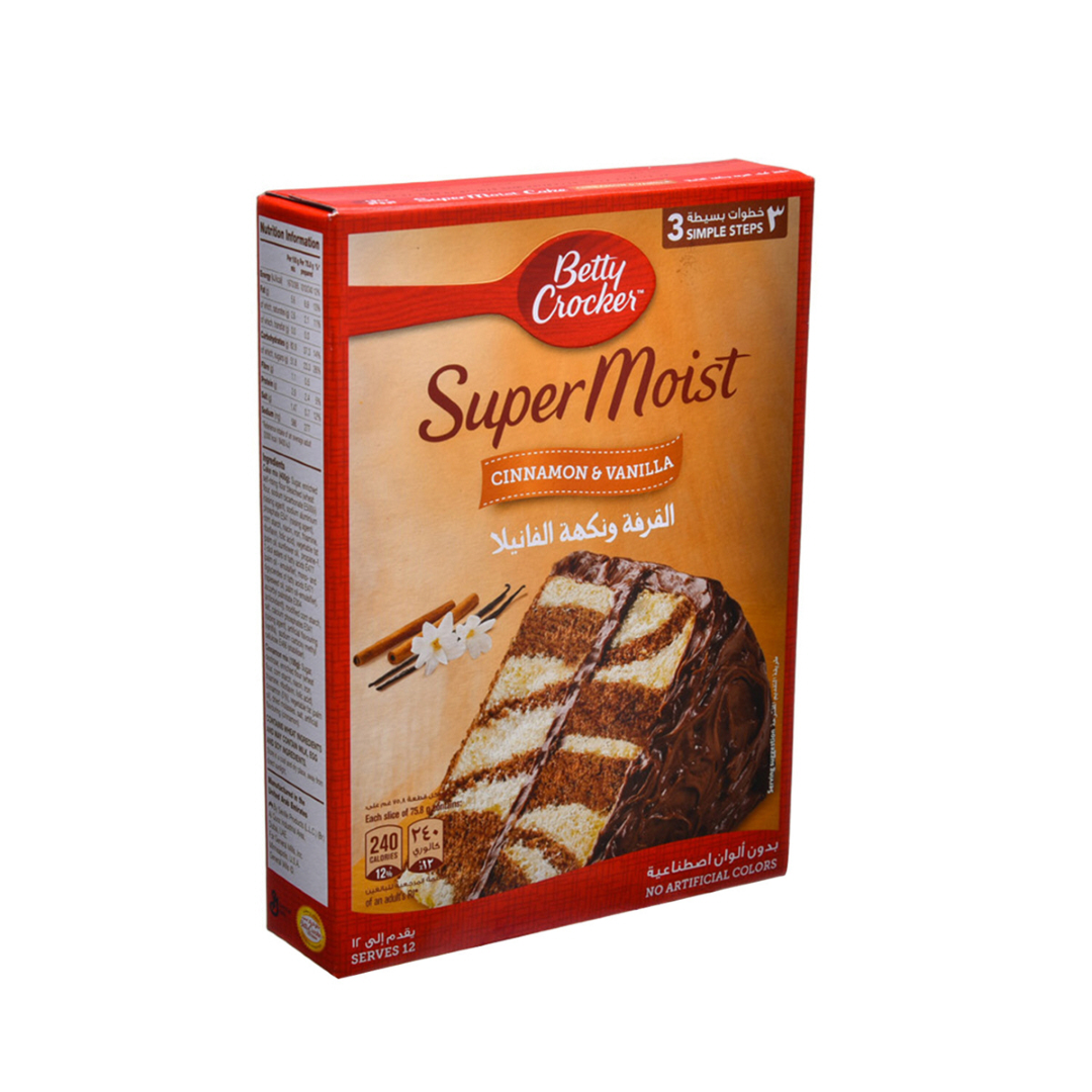 BETTY CROCKER CINAMMON & VANILLA CAKE 500G